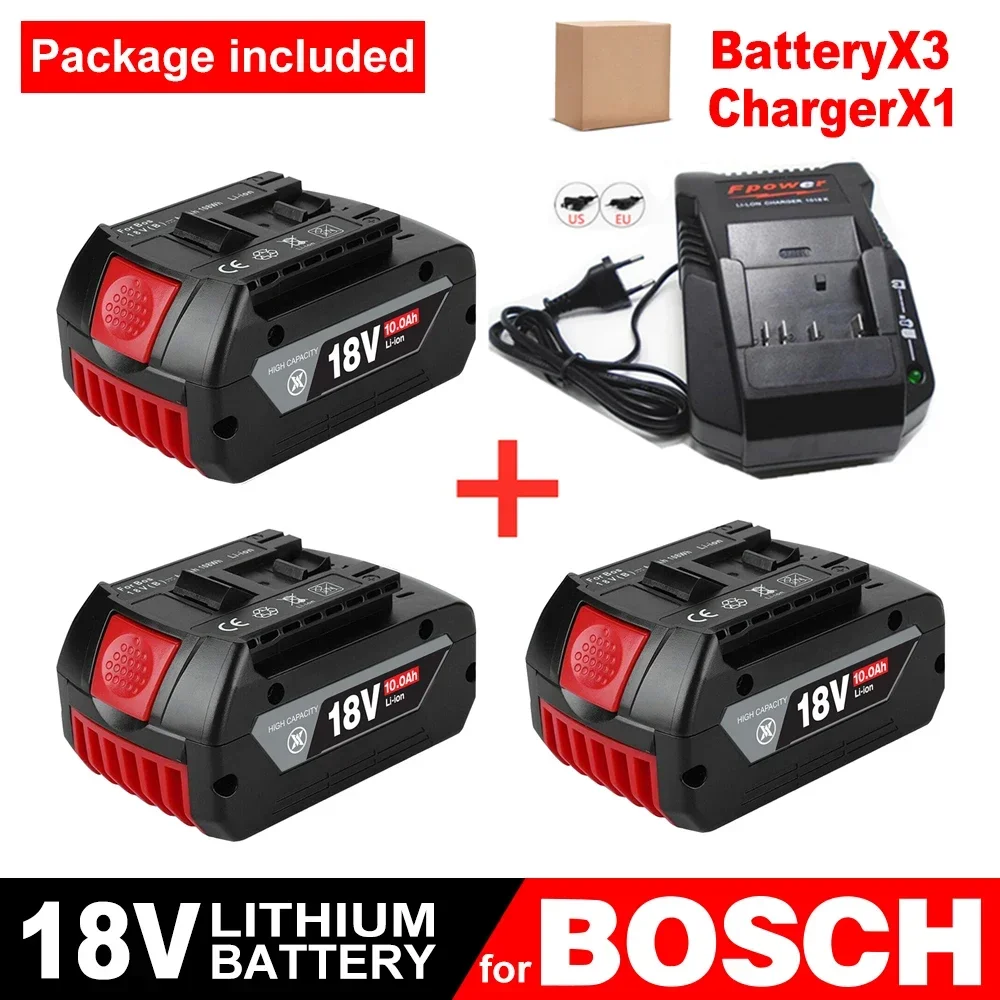 Oryginalny akumulator Bosch 18V 10000mAh Professional System Cordless Tool BAT609 BAT618 GBA18V 21700 Akumulator zamienny 18V