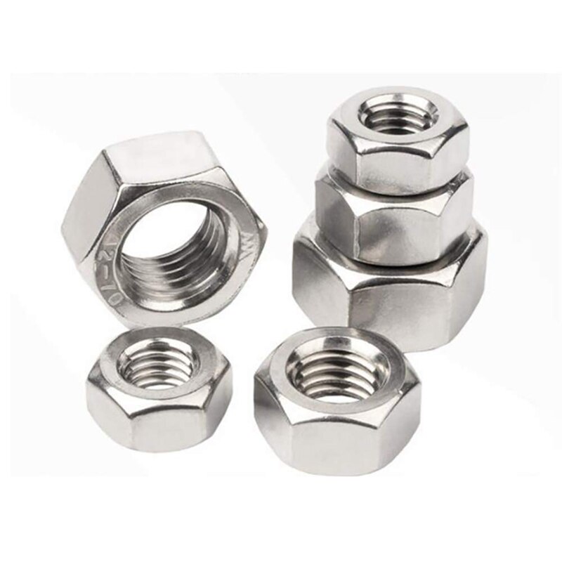 Kit d'assortiment d'écrous hexagonaux en acier inoxydable 320, 304 pièces, métrique, pour boulons à vis (M2 M2.5 M3 M4 M5 M6 M8)