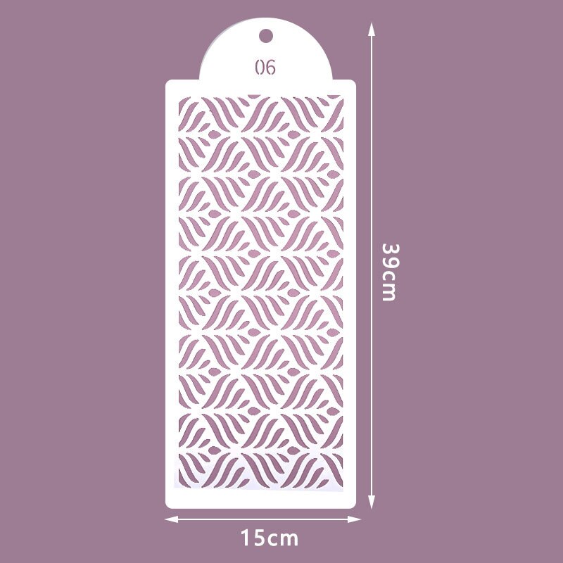 Cake Stencil Lace Cake Boder Stencils Cake Decorating Tool Fondant Printingtemplate Diypastry Drawing Mold Kitchen Baking Tool: Style F