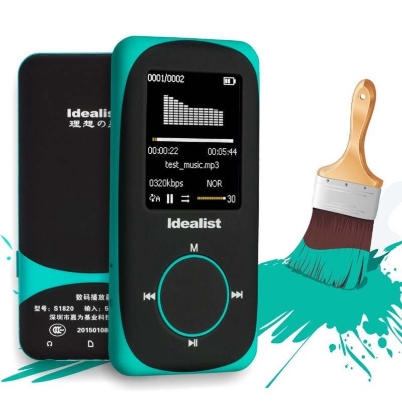 Deporte idealista HIFI MP3 Running MP3 Player 1,8 pulgadas sin pérdidas reproductor MP4 Grabación de imagen Video TF con auricular altavoz de brazalete