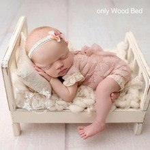 Crib Detachable Basket Wood Bed Accessories Photo Shoot Infant Baby Photography Background Studio Props Sofa Posing Newborn
