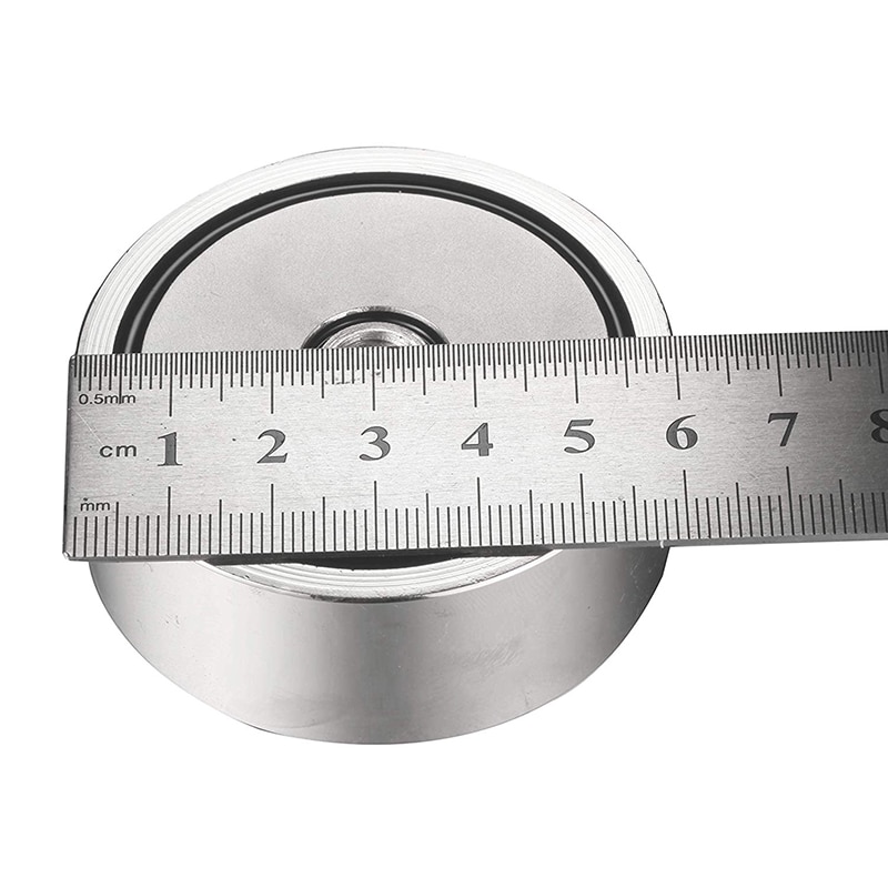 250kg Double-side Strongest Magnet Pot Fishing Magnet Salvage Fishing Hook Magnet Strongest Permanent Powerful Magnetic+10M Rope