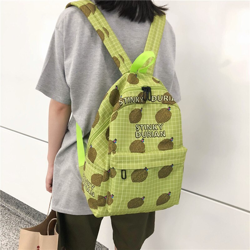 Avocado Fruit Stampato Bookbags Tela delle Donne Sveglie Zaini 2020 Ragazze Casual sac a dos Grande Stile di Gusto Squisito 17 Zaini pomodoro