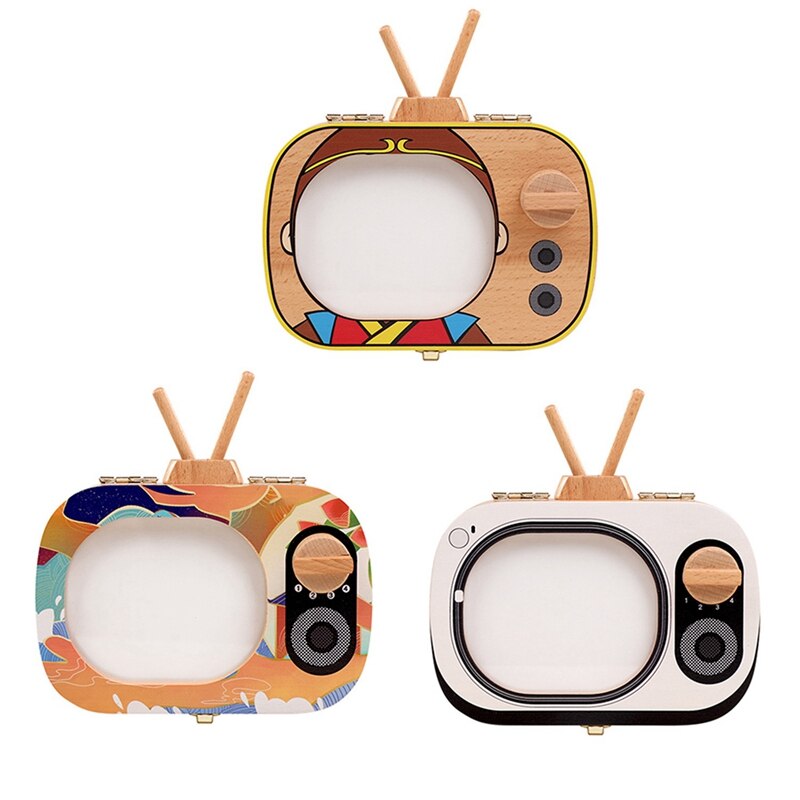 Baby Tooth Keepsake Box Wooden Teeth Box Tv Shaped Tooth Keepsake Box Teeth Storage Keepsakes Announcements Collecting