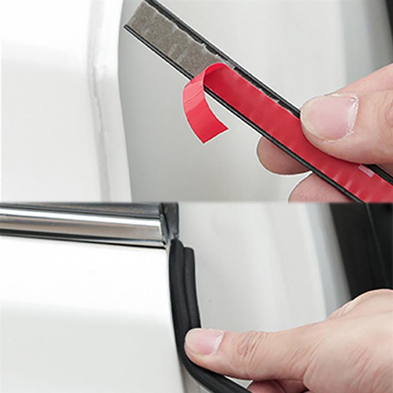 5m Self Adhesive Automotive Rubber Seal Strip for Car Window Door Engine Cover Car Door Seal Edge Trim Noise Insulation