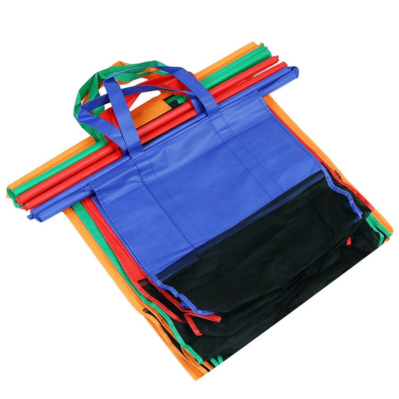 4 Stks/set Winkelwagen Trolley Tassen Opvouwbare Herbruikbare Boodschappentas Eco Supermarkt Tas Te Gebruiken En Zware bolsa
