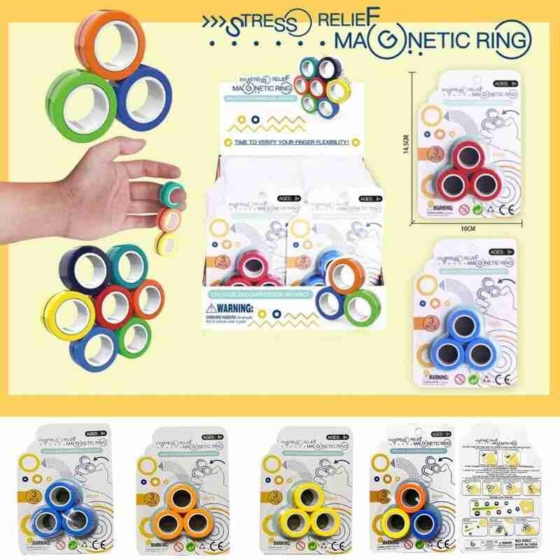 FinGears Magnetische Ringe Anti-stress FinGears Magnetische Ringe Für Autismus ADHS Angst Relief Fokus Kinder Dekompression Zappeln Spielzeug