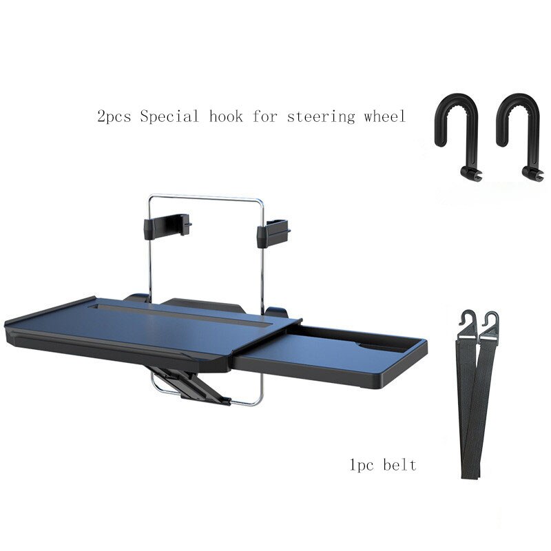 Voiture Table volant manger travail chariot boisson nourriture café marchandises plateau de support voiture ordinateur portable bureau montage support siège Table plateau: B