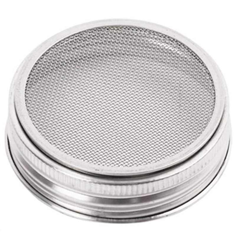 Set Of 3 Stainless Steel Sprouting Jar Lid Kit For Superb Ventilation Fit For Wide Mouth Mason Jars Canning Jars For Making Orga