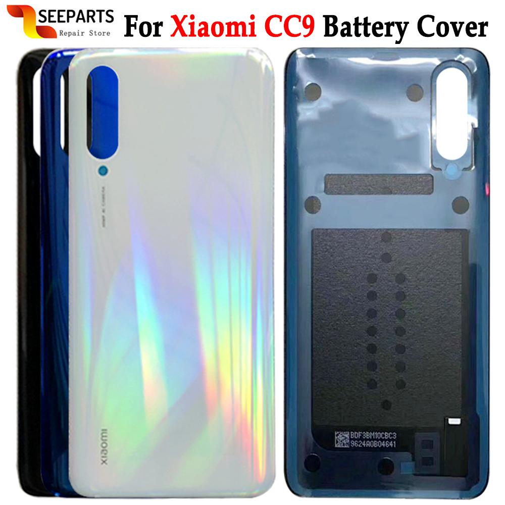Back Cover Voor Xiaomi Mi CC9 Batterij Cover Terug Glas Achterpaneel Deur CC9e Behuizing Case Mi9 Lite Voor Xiaomi CC9 A3 Batterij Cover