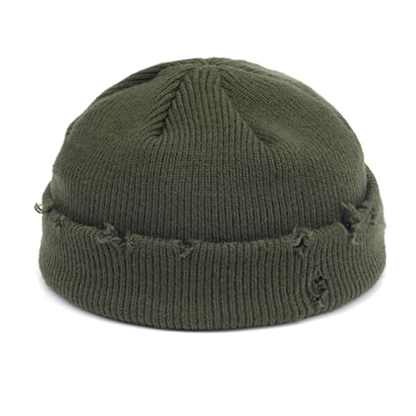 Docker Gebreide Hoeden Voor Vrouwen Gildkruid Mannen Beanie Hat Winter Retro Brimless Meloen Cap Manchet Docker Visser Mutsen Hoeden Voor mannen