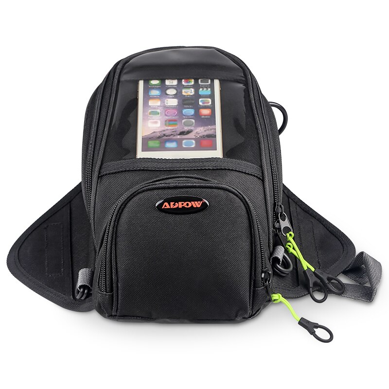 Bolsa magnética para tanque de motocicleta, correas fijas para navegación por teléfono móvil, bolso de combustible multifuncional para moto, paquete de Motor