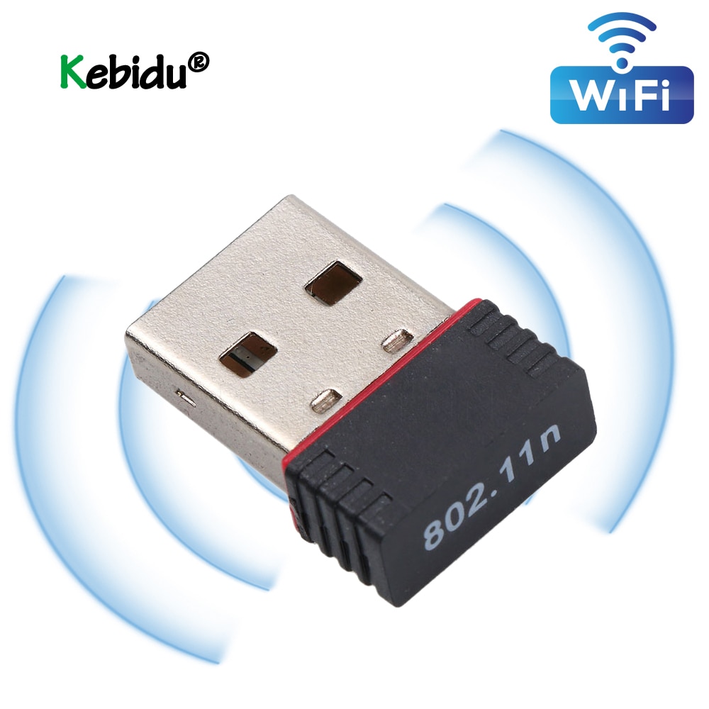 Mais recente placa de rede usb 2.0 wi fi sem fio adaptador rede lan cartão 150 mbps 802.11 n/g/b mt7601/rtl8188eu adaptador para pc desktop