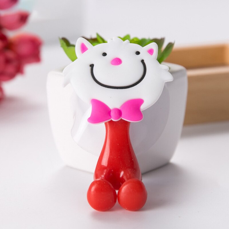 Porte-brosse à dents pour bébé, ensemble de crochets à succion mignons de dessin animé, support mural à succion: B