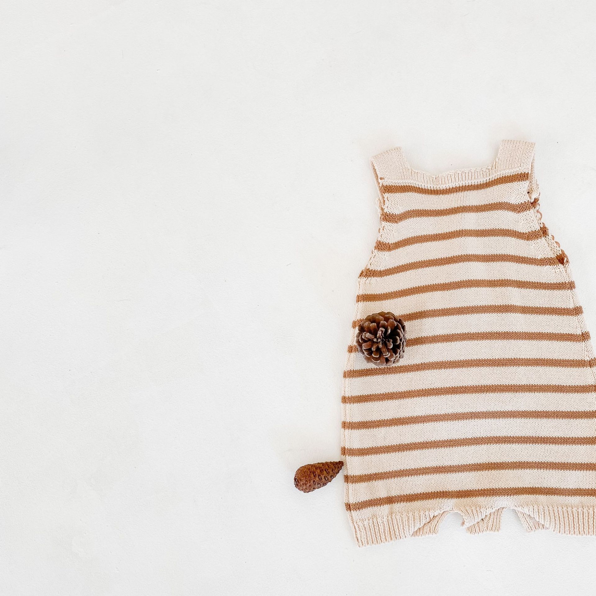 Verão novo crianças de malha macacão sem mangas listrado impresso bebê bodysuit meninos meninas macacão camisola do bebê crianças outfits