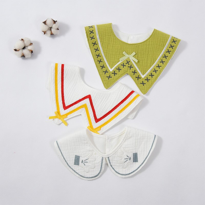 Primavera Verano otoño bebé cuello lazos bebé Baberos niños niñas cuello Collar niños accesorio: D