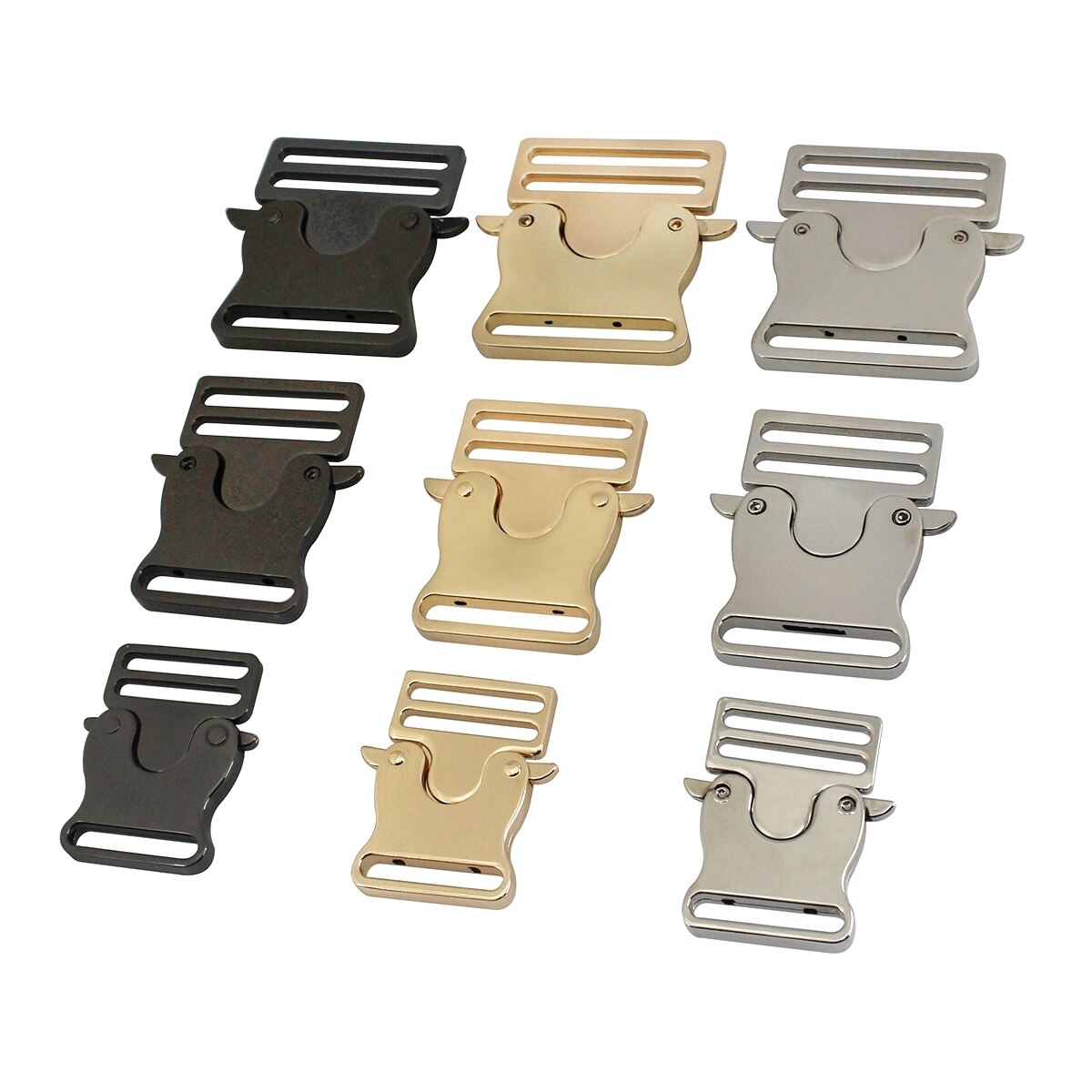 1Pcs Mode Metalen Rugzak Band Gesp Quick Side Release Sluiting Voor Diy Tas Outdoor Rugzak Riem Riem Singels Lether craft