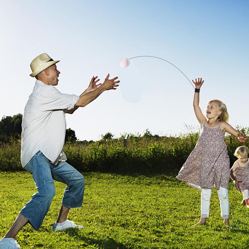 Balle de retour du poignet en caoutchouc élastique, exercice du poignet, main, collectionner, extérieur, intérieur, rebondissant, bracelet, jouets pour enfants