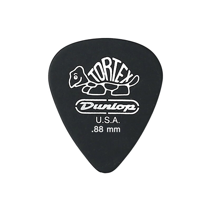 1 pc Dunlop Tortex Black Guitar Picks Bass Mediator Acoustic Electric Accessories Classic Thickness 0.5/0.6/0.73/0.88/1.0/1.14mm: 0.88mm
