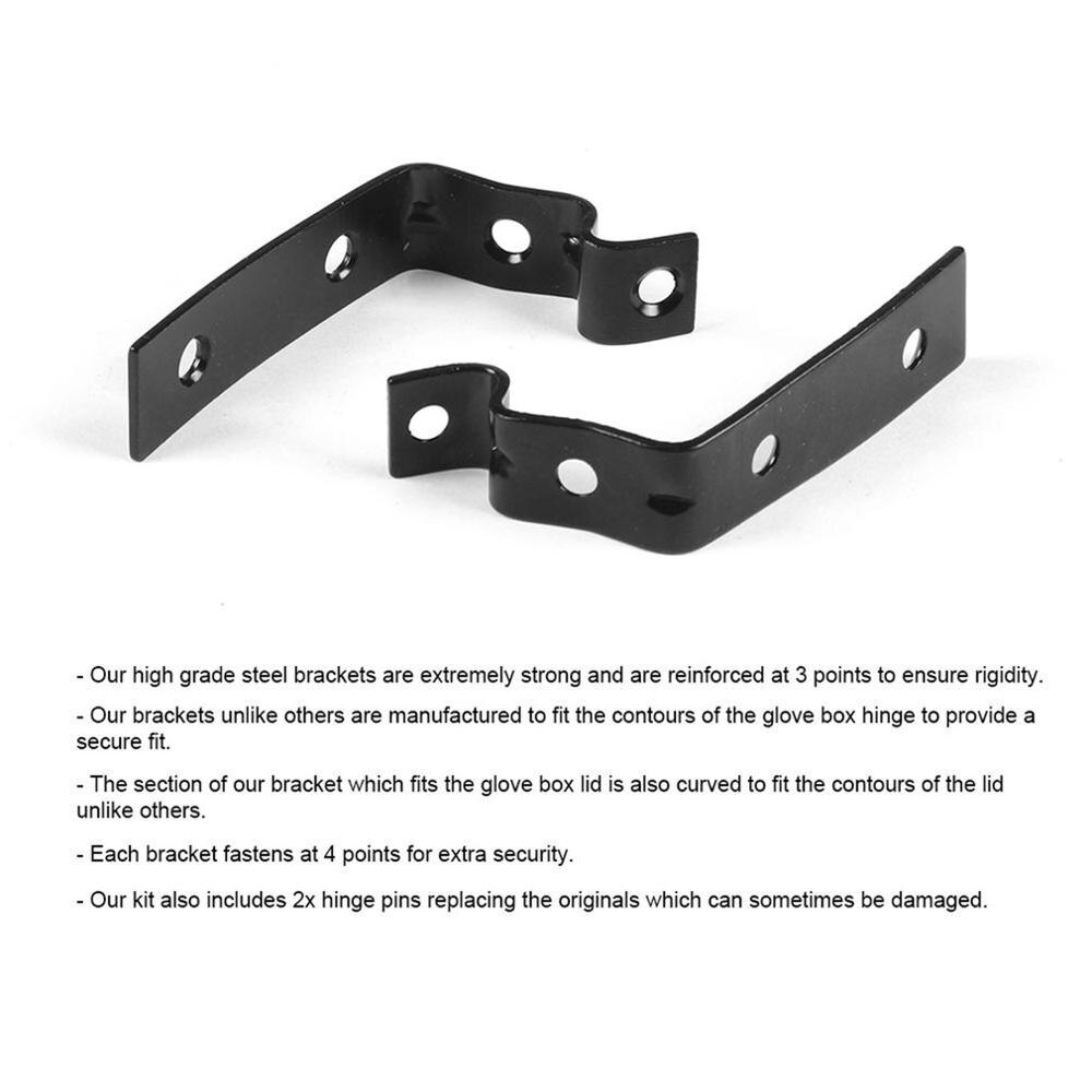 Handskfack lock gångjärn knäppte reparation fix kit fästen för  a4 s4 rs4 b6 b7 8e hand box gångjärn fäste handske box reparation kit