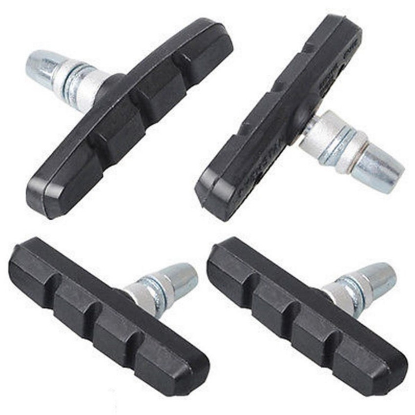 1-6 pçs blocos de freio da bicicleta de borracha ciclismo parte ferramentas mtb mountain road bicicleta leve v-freio sapatos almofadas acessórios da bicicleta