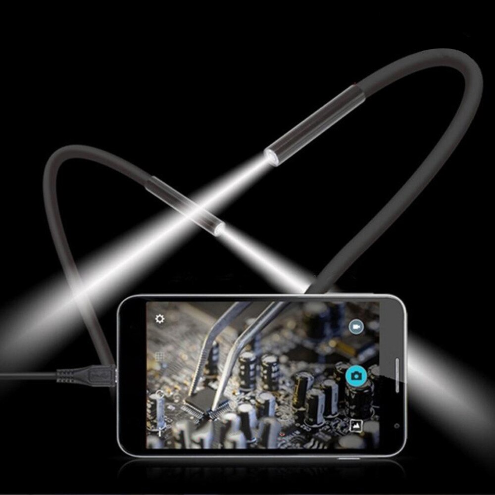 5M 8Mm Endoscoop Camera Flexibele Wifi Borescope Usb Camera Waterdichte Micro Inspectie Camera Met 8LED Voor Android Pc