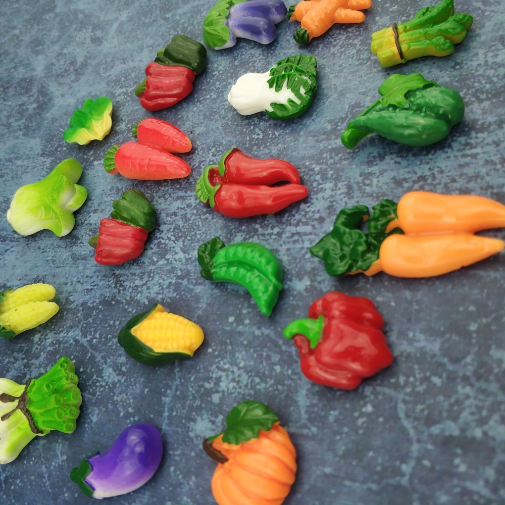 20 pcs/sets of resin vegetable fridge magnet home refrigerator magnets stickers strong neodymium office photo magnetic Message