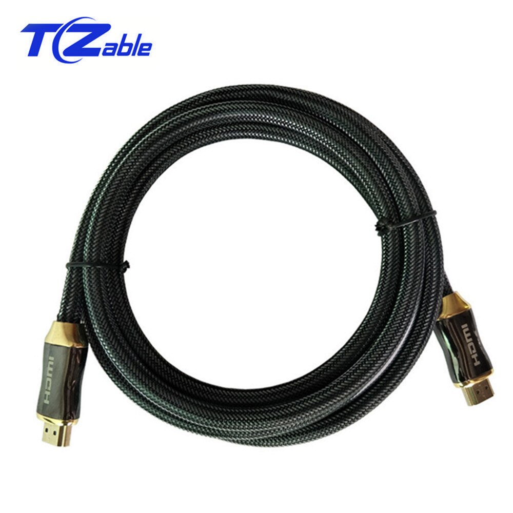 Hdmi Kabel 2.0 4K Male Naar Male Voor Nintend Schakelaar PS4 Tv Box 1M 1.5M 2M 3M 5M 8M 10M 15M 20M Kabel Hdmi Vergulde Met Vlecht