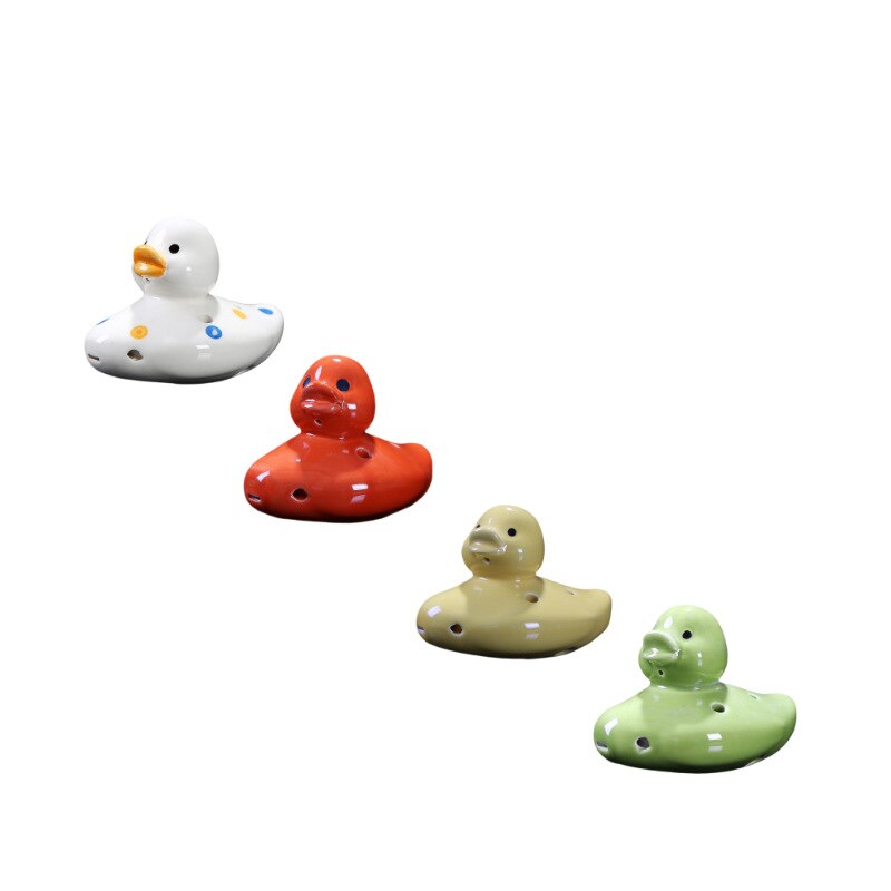 Ocarina 6-Gat Keramische Speelgoed Cartoon Dier Stijl Fluit Fluitje Ornamenten