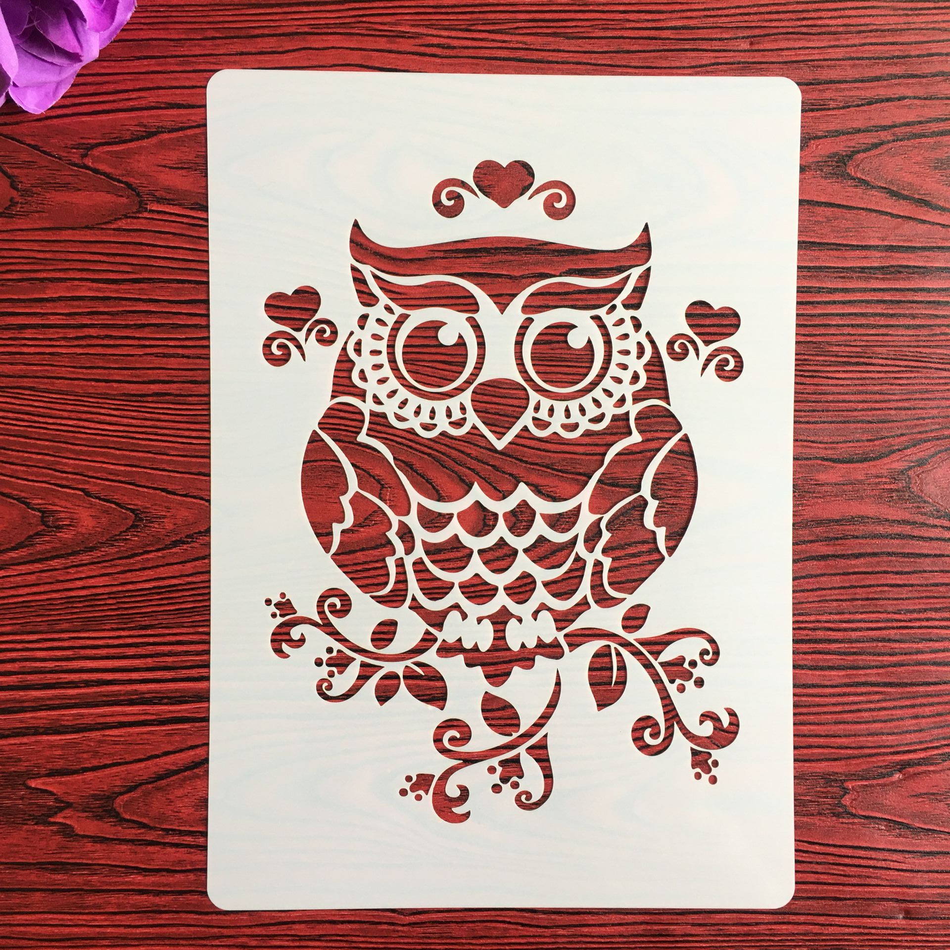 A4 29 * 21cm owl Mandala DIY Stencils Wall Paintin... – Grandado