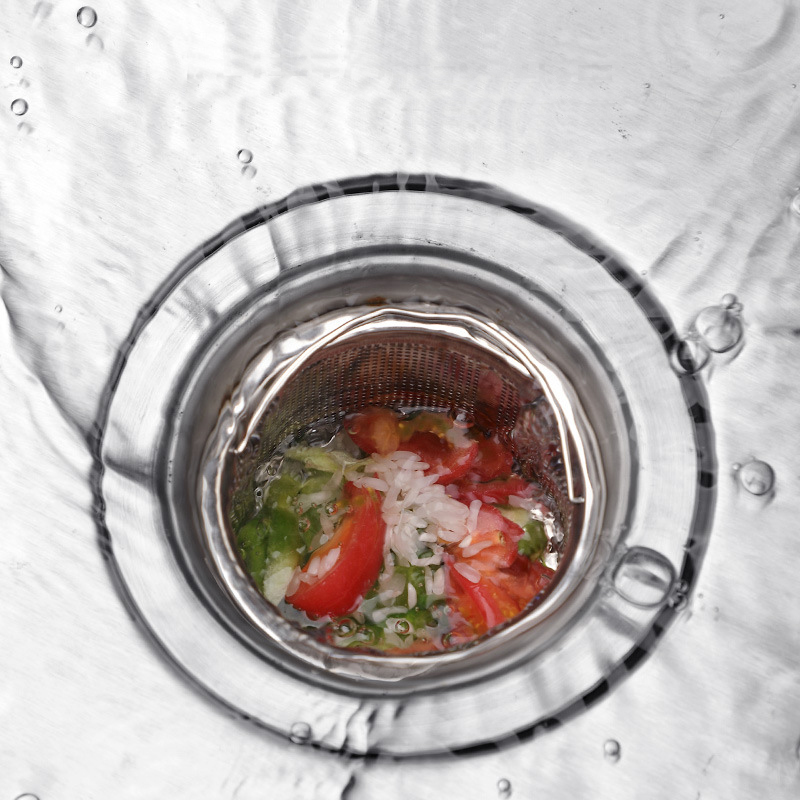 Roestvrijstalen Gootsteenzeef Plug Dicht Gat Wastafel Gootsteen Afvoer Filter Mand Met Handvat Afvoer Keuken Accessoires