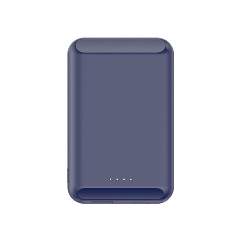 5000 Mah Batterij Case Voor Iphone 12 12Pro 12 Pro Max 12 Mini Magnetische Power Bank Snelle Draadloze Opladen Magsafe charger Telefoon: Blauw