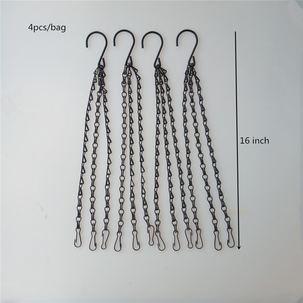 4pcs Metal Ceiling Hook Chain Extension For Hanging Plants / Chandeliers / Light
