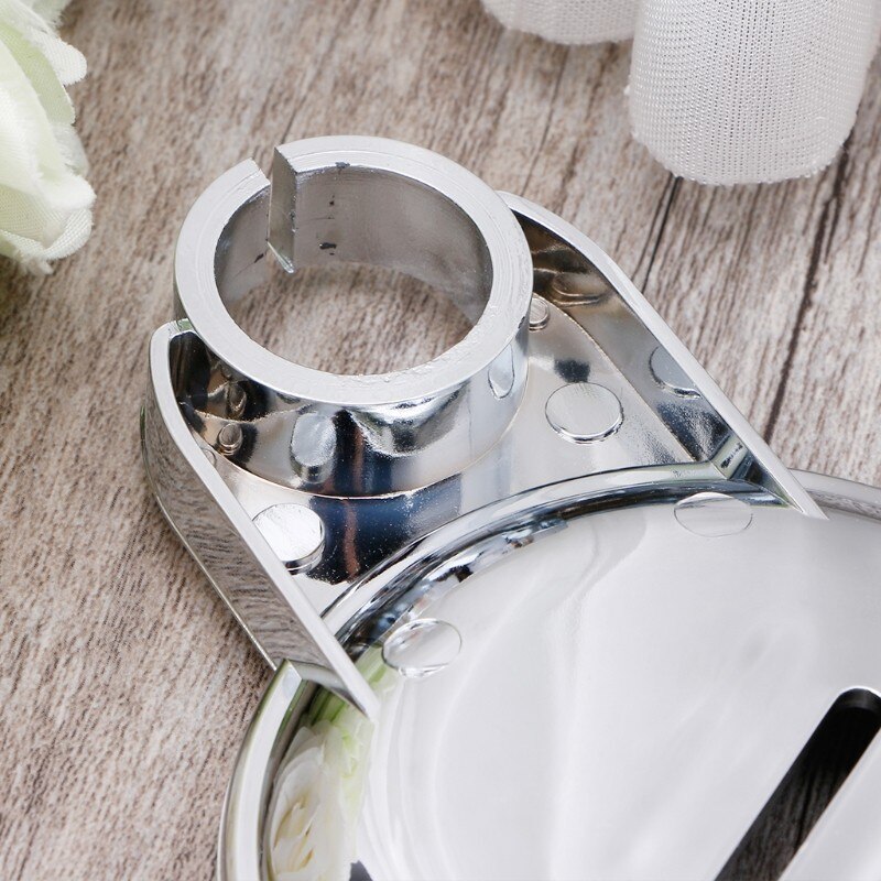 Handige Clip-On Zeepbakje Zeepbakje Verstelbare Douche Rail Slide Platen Glad Badkamer Houder Zeep Douche Rail Duurzaam plaat