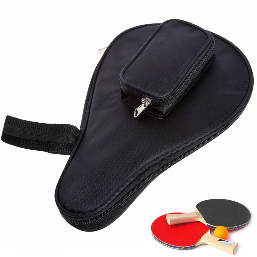 Waterproof Table Tennis Racket cPaddle Bat Bag Pouch with Ball Case