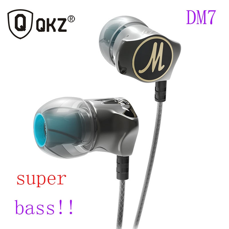 Originele Qkz DM7 Mini Speciale Vergulde In Ear 3.5Mm Sport Super Zware Bas Stereo Oordopjes Voor Alle Smart telefoon
