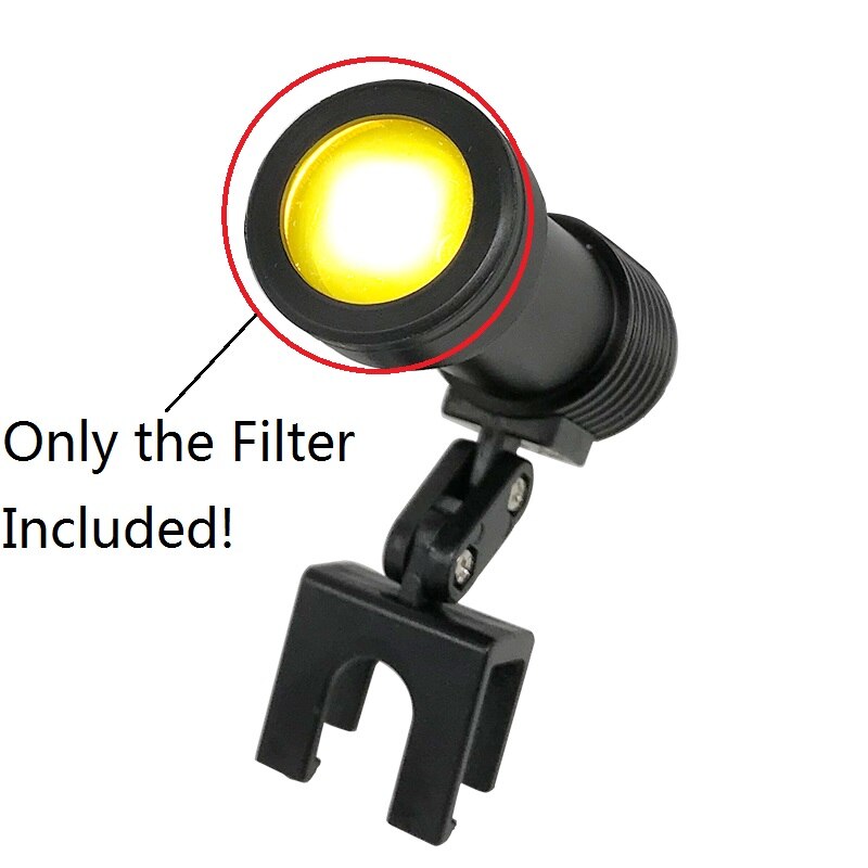 Filter gul farge for led hodelykt dental lupe hodelampe kirurgisk lupe lab belysning optisk tilbehør