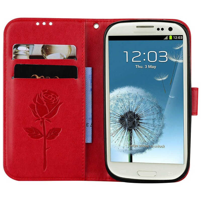 Leren portemonnee flipcase voor samsung galaxy  s3 hoesje  s3 neo duos  s 3 gt i9300 i9301 i9305 i9301i gt -i9300 gt-i9300i telefoonhoesjes