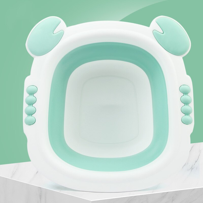 Lavabo pliable portable pour bébé | Lavabo pliable, baignoire lavage du visage, bacs de pieds pour enfant, lavabo dessin animé crabe ours en forme: 2