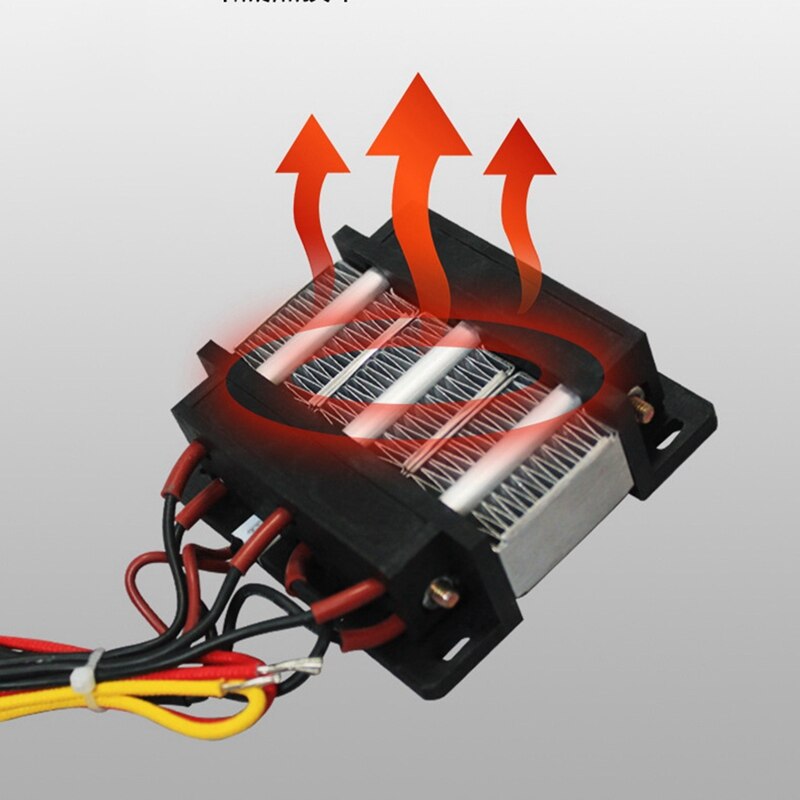 Calentador de aire PTC, elementos de calefacción de cerámica, 24V, 200W, calefactores eléctricos de temperatura constante PTC aislados para incubadora