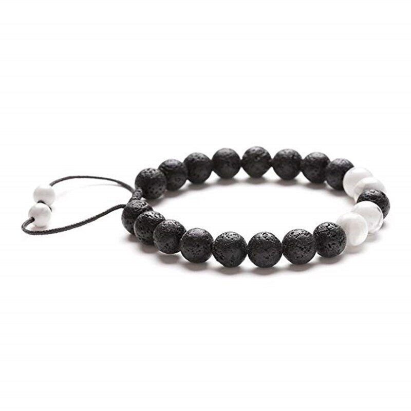 Ätherisches Öl Angst Diffusor Armbinde Einstellbar Lava Felsen Stein Meditation Entspannen Heilung Aromatherapie Für Frauen Mann