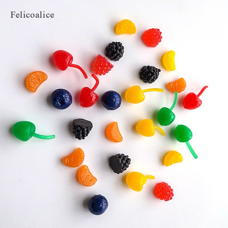 20pcs/bag Resin Fruit Slime Charms Additives Supplies Kit DIY Slime Accessories Filler For Fluffy Clear Slime Clay In Stock