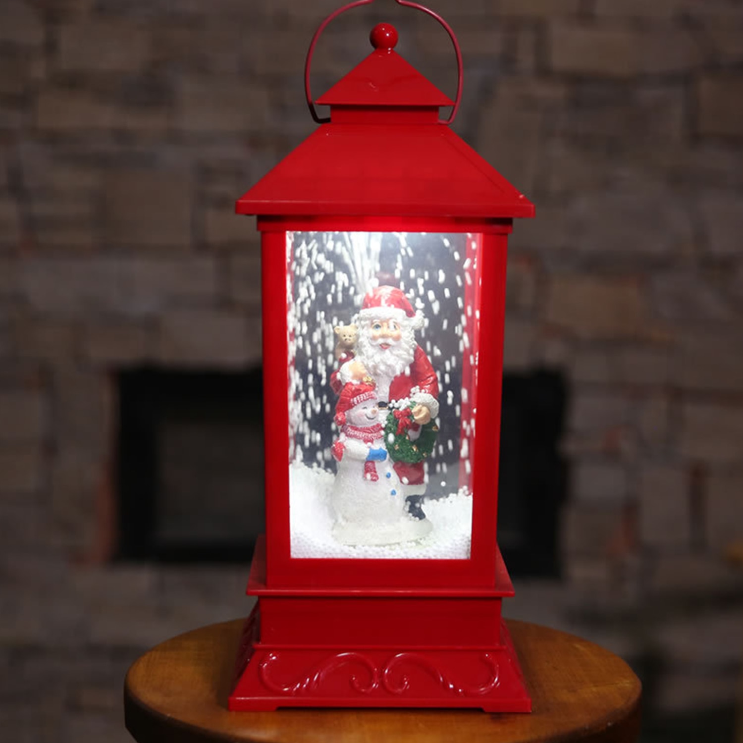 Modèle de découpe de papier de lanterne du père Noël, boîte à lumière de Noël bricolage (PDF, SVG) - France