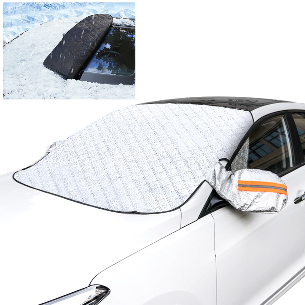 Car Snow Cover Car Cover Windshield Sunshade Outdoor Waterproof Anti Ice Frost Auto Protector Winter Automobiles Exterior Cover