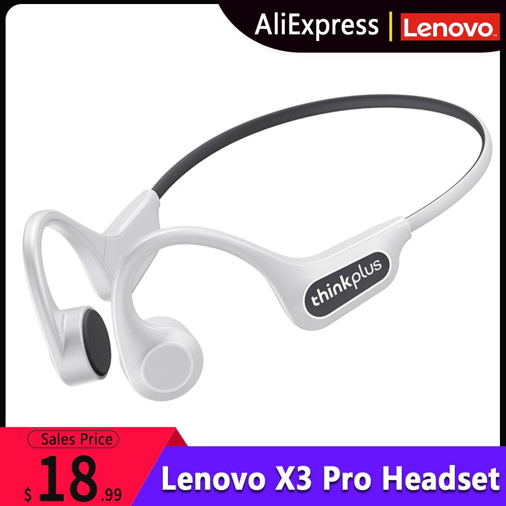 Originele Lenovo X3 Pro Beengeleiding Hoofdtelefoon Bluetooth 5.3 Draadloze Koptelefoon Waterdicht Oor-Haak Lichtgewicht Sport Headset