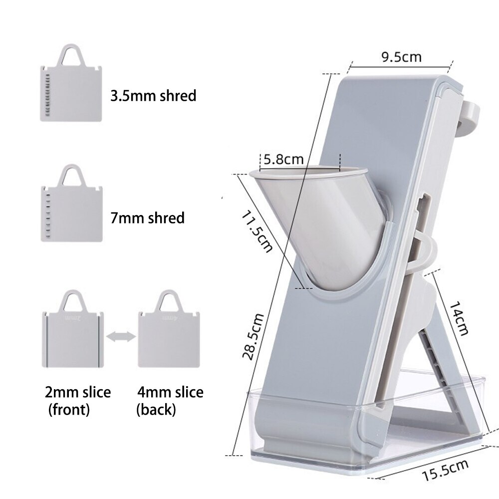 Multifunction Manual Slicer Vegetable Slice Cutter Food Pressing Chopper Fruit Potato Cucumber Carrot Meat Shredder 3 in 1