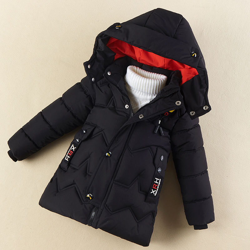 Ins Kinderen Gewatteerde Jas Kid 'S Winter Kleding Dikke Knappe Mid-Lengte Golvend Quilten Line Kids Parka hooded 3 Kleuren