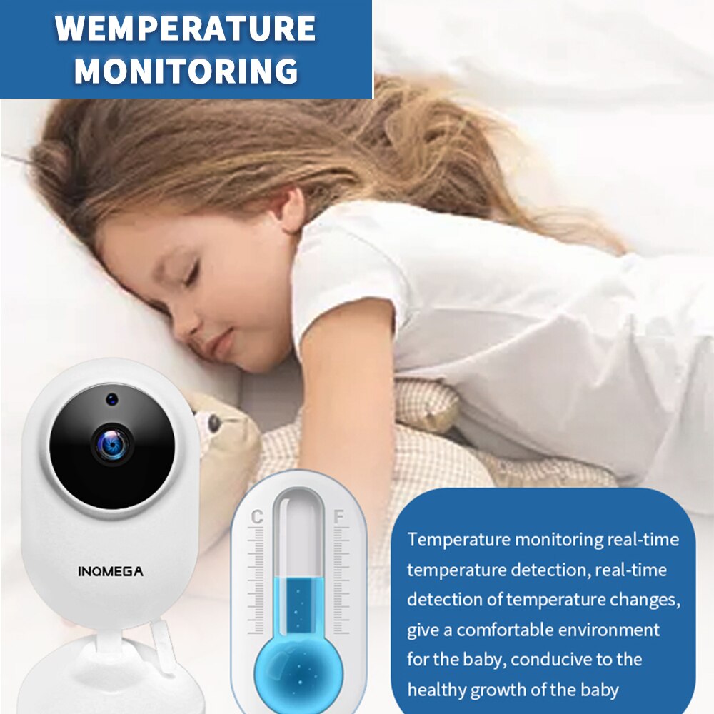 Babyfoon Met 4.3 Inch Lcd Babyfoon Infrarood Nachtzicht Draadloze Video Baby Slapen Monitor Temperatuur Monitoring