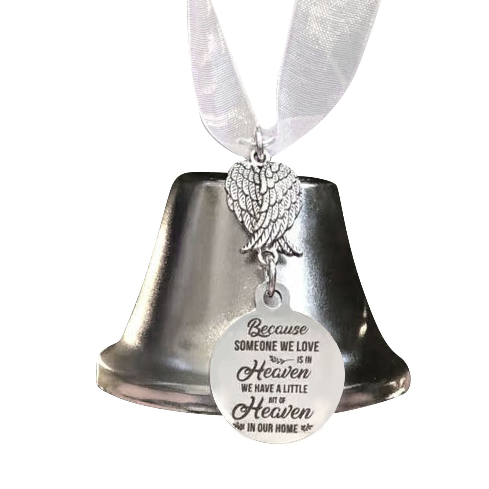 Zilver Kerst Bel Hanger Duurzaam Prachtige Klokkenspel Ornament Gedenkteken Kerstboom Decoratie
