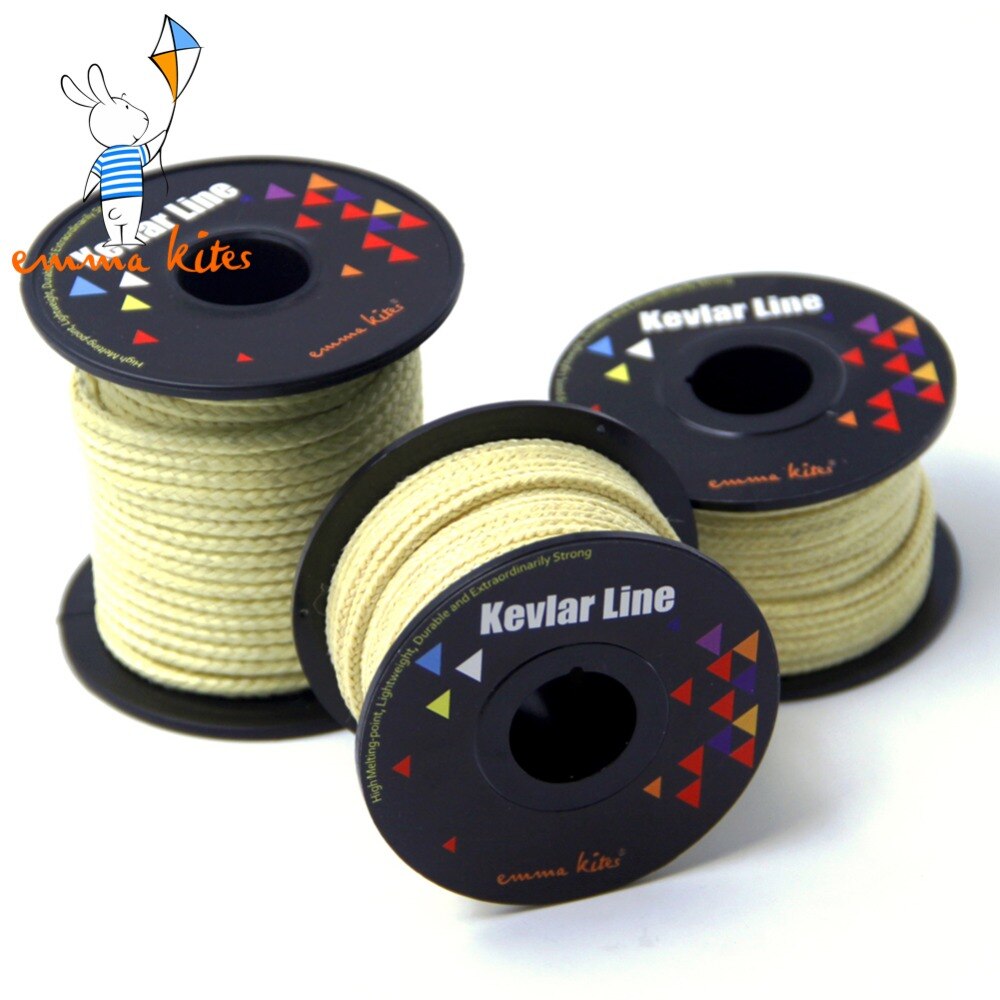 Kites Accessories 100-2000lbs Braided Kevlar Kite Line String Strong Multifunctional Cord for Fishing Camping Hiking Backpacking